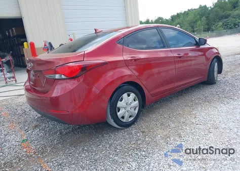 2016 Hyundai Elantra Se из США, поврежденный, VIN 5NPDH4AE7GH752660